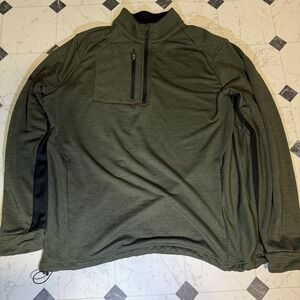 Callaway Weather Series 1/4 Zip Pullover Olive Green Large Golf Jacket
